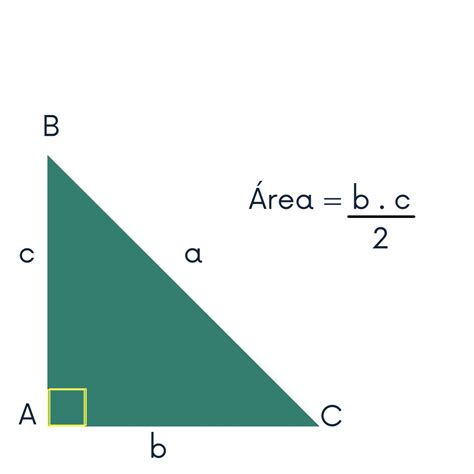 area do triangulo retangulo